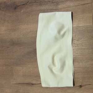 Cream Strapless Bandeau Top